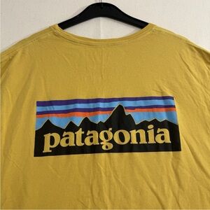 Men’s Patagonia Size Medium Yellow Graphic T-Shirt Excellent Cond
